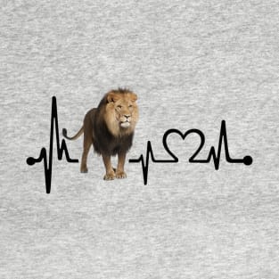 Lions Heartbeat Art Gift Tshirt Fridays For Future T-Shirt T-Shirt